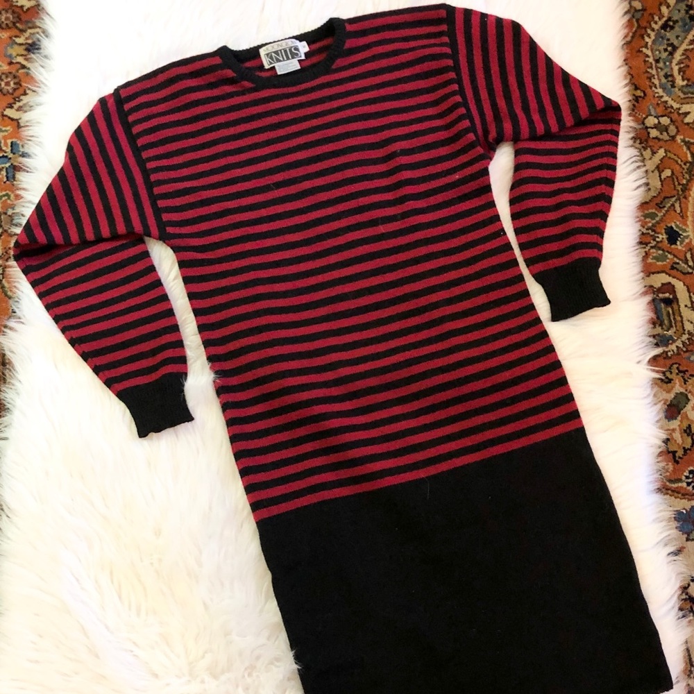 Vintage Moonglow Knits Sweater Dress Size Small